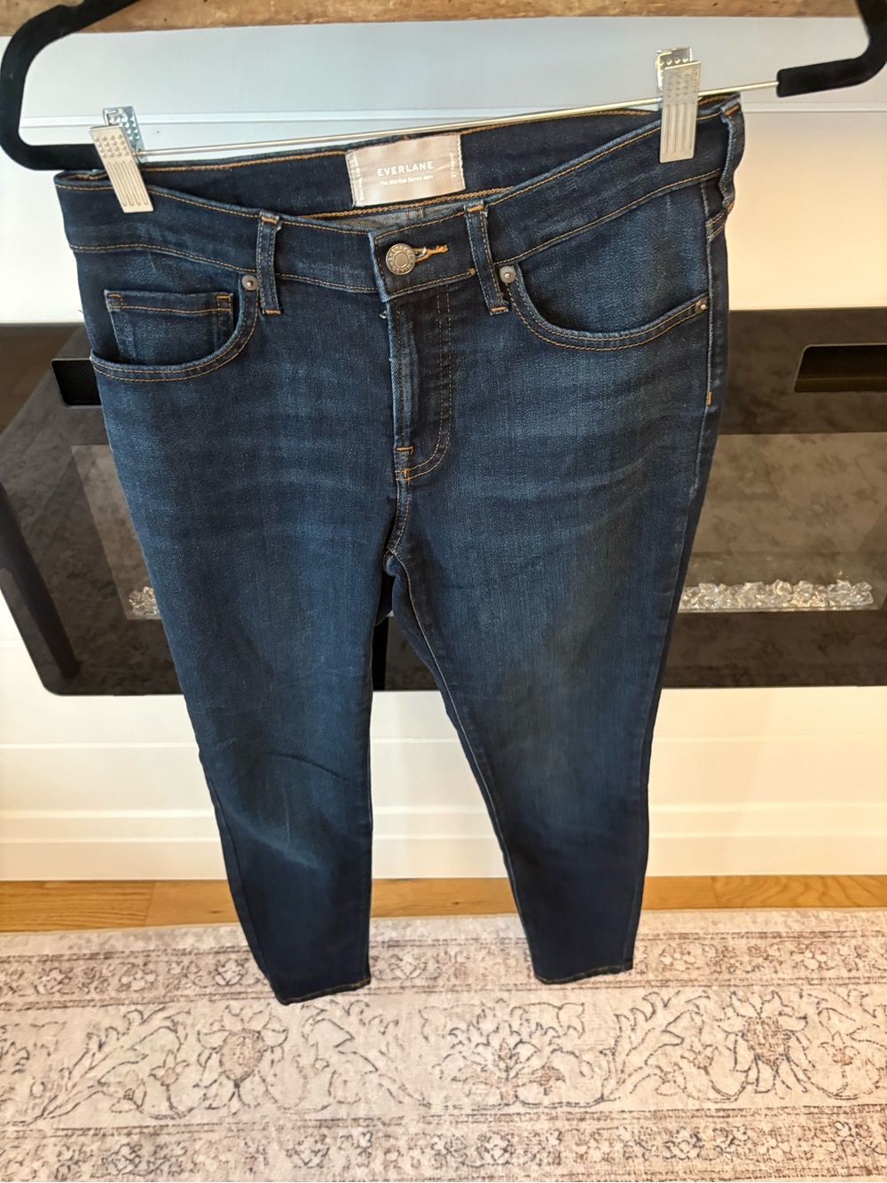 Everlane The Mid-Rise Skinny Jean | Size 27 | Dark Indigo